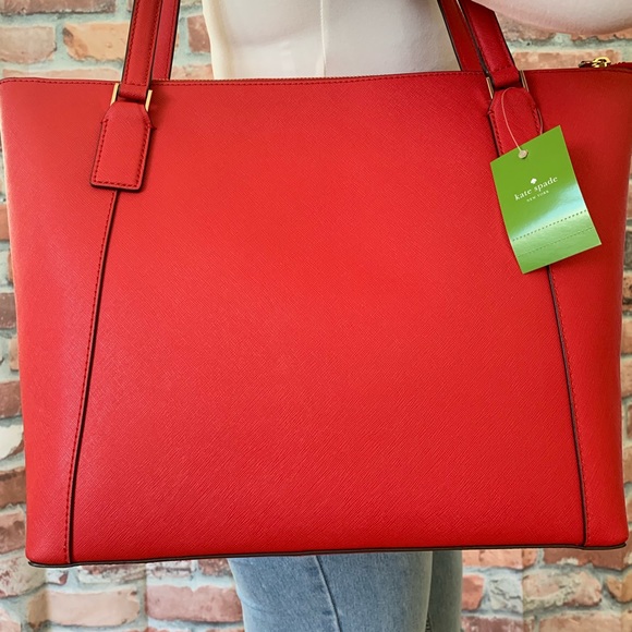 Kate spade LARGE Cameron pocket tote ROSSO RED - Picture 4 of 5